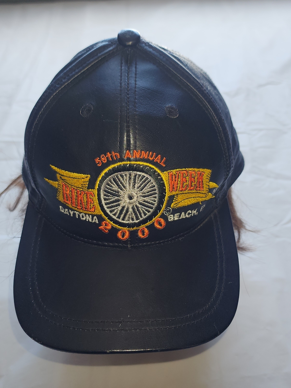 50th Annual Bike Week Daytona Beach 2000 Black Embroidered Cap